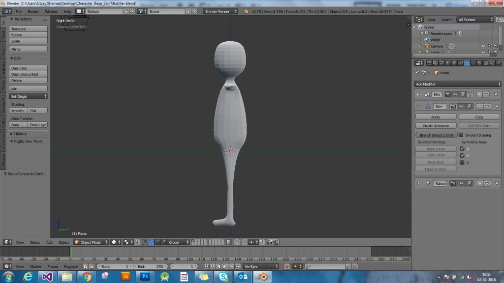 Low Poly Character Base Mesh preview image 2